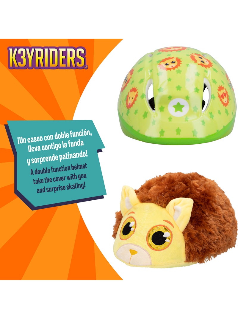 Casque pour enfants k3yriders avec housse en forme de lion et d'ourson N/A - Kiabi