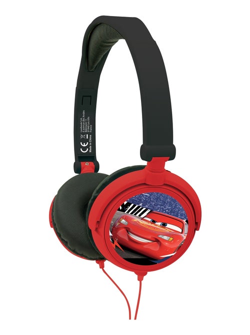 Casque stéréo filaire pliable avec limitation de volume d'écoute Disney Cars - Kiabi