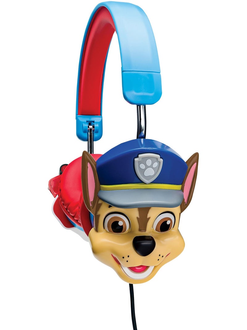 Casque stéréo filaire pliable avec limitation de volume d'écoute La Pat ‘Patrouille 3D Bleu - Kiabi