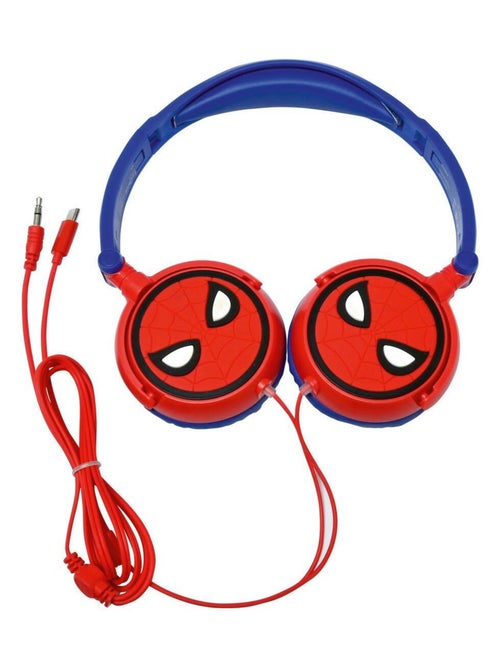 Casque stéréo filaire pliable avec limitation de volume d'écoute SpiderMan - Kiabi