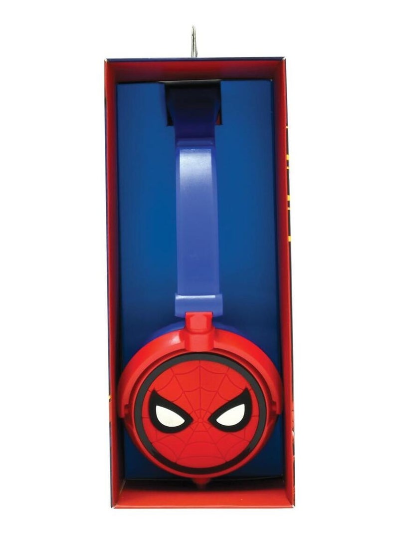 Casque stéréo filaire pliable avec limitation de volume d'écoute SpiderMan Rouge - Kiabi