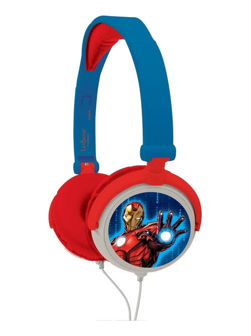Casque stéréo filaire pliable Avengers avec limitation de volume d'écoute - Kiabi
