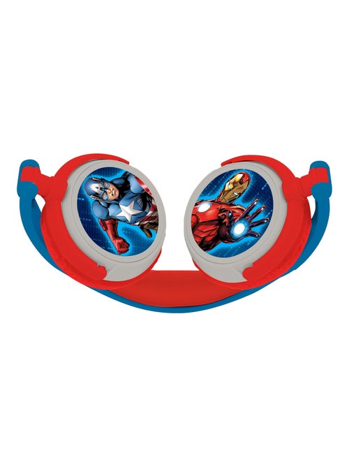Casque stéréo filaire pliable Avengers avec limitation de volume d'écoute - Kiabi