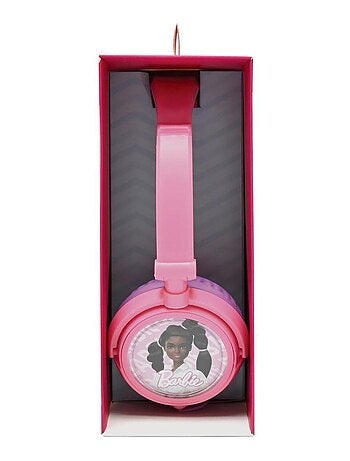 Casque stéréo filaire pliable Barbie avec limitation de volume d'écoute
