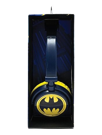 Casque stéréo filaire pliable Batman avec limitation de volume d'écoute