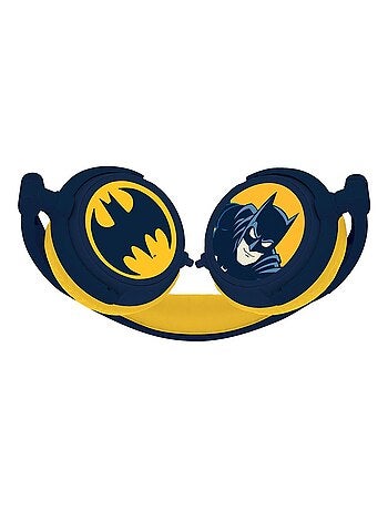 Casque stéréo filaire pliable Batman avec limitation de volume d'écoute