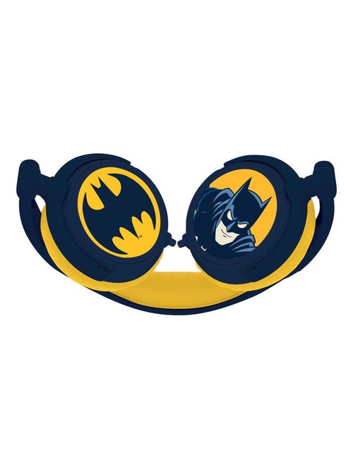 Casque stéréo filaire pliable Batman avec limitation de volume d'écoute - Kiabi