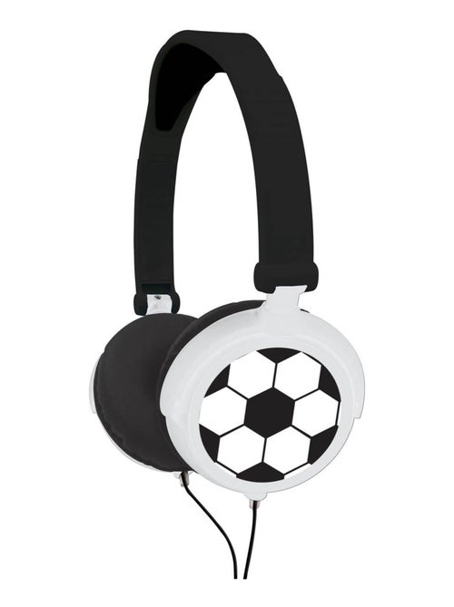 Casque stéréo filaire pliable Football avec limitation de volume d'écoute - Kiabi