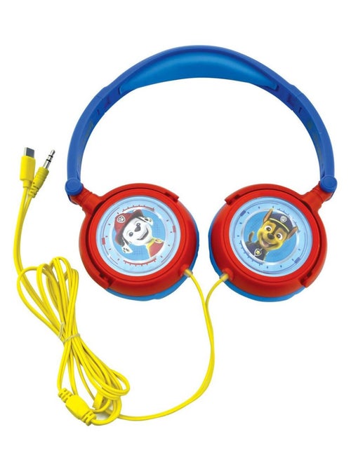 Casque stéréo filaire pliable Pat' Patrouille pour enfants avec limitation de volume d'écoute - Kiabi