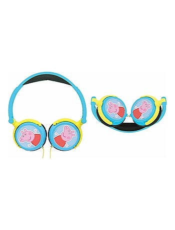 Casque stéréo filaire pliable Peppa Pig avec limitation de volume d'écoute