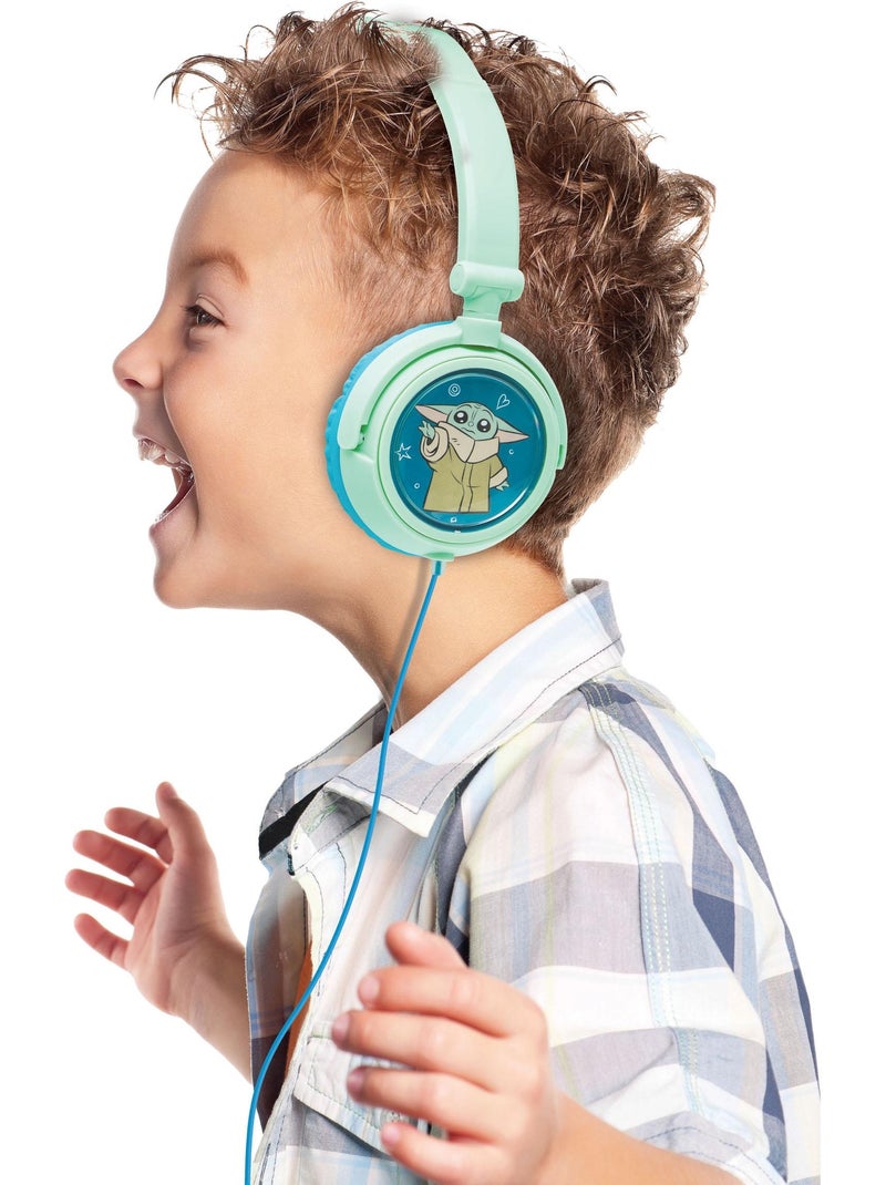 Casque st?r?o filaire pliable avec limitation de volume d'?coute Star Wars Vert - Kiabi