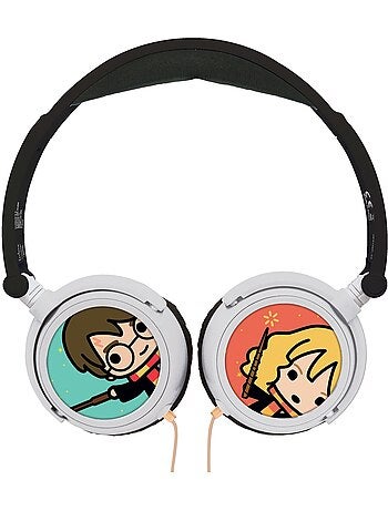 Casque st?r?o filaire pliable Harry Potter avec limitation de volume d'?coute