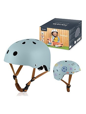 Casque vélo enfant - LIONELO - 50-56 cm - Possibilité de décoration - Certification Intertek