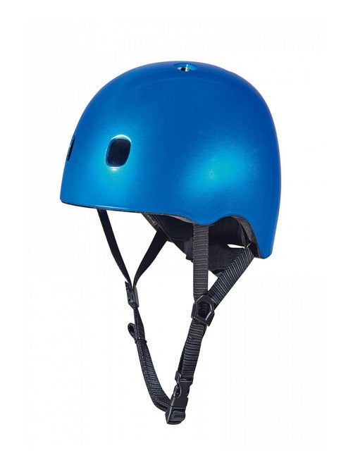 Casque Vélo Et Trottinette Bleu Foncé Brillant Lumière Led Intégrée Taille M - Kiabi