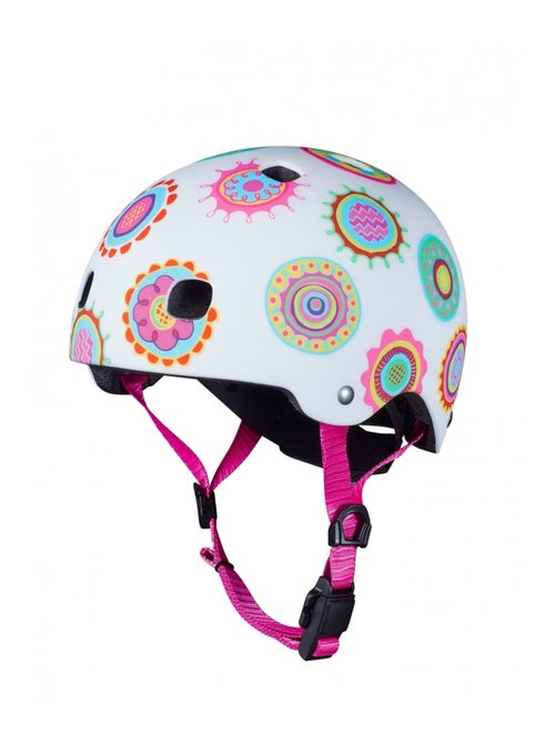 Casque Vélo Et Trottinette Doodle Dots  Boucle Magnétique  Lumière Led Intégrée  Taille M - Kiabi