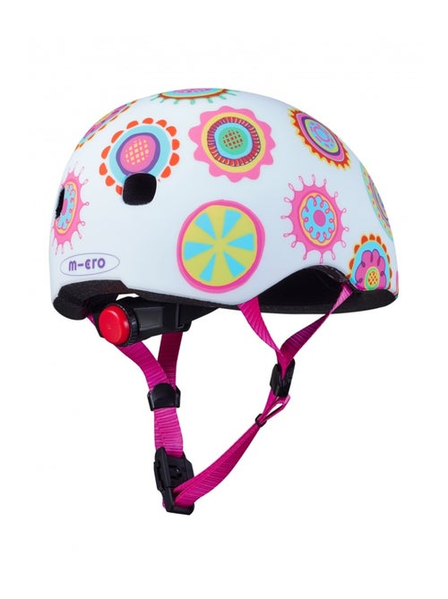 Casque Vélo Et Trottinette Doodle Dots  Boucle Magnétique  Lumière Led Intégrée  Taille M - Kiabi