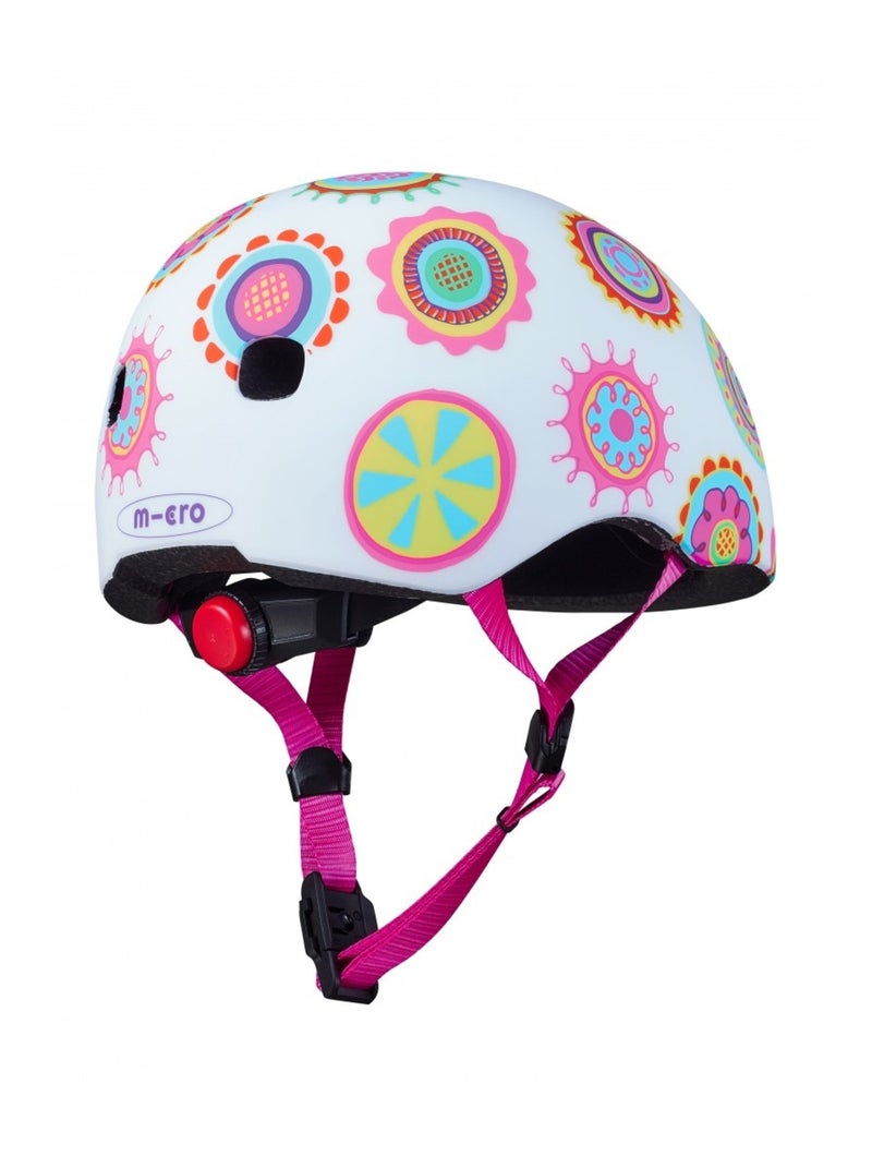 Casque Vélo Et Trottinette Doodle Dots  Boucle Magnétique  Lumière Led Intégrée  Taille M N/A - Kiabi