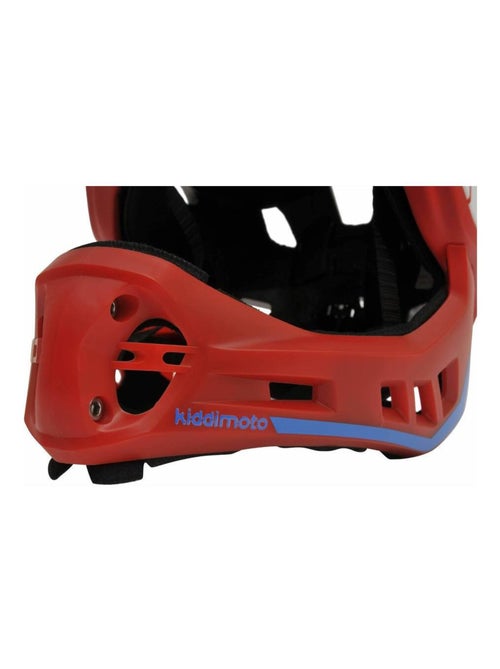 Casque vélo intégral rouge S - Kiabi