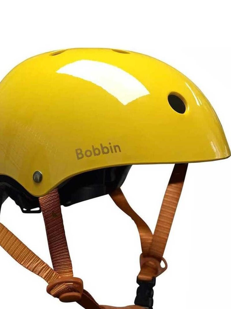 Casque vélo jaune brillant Bobbin Jaune foncé - Kiabi