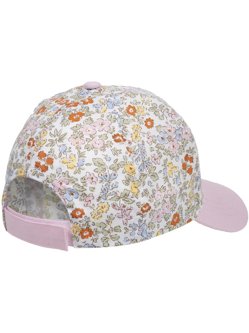 Casquette 100% Coton, ajustable 50 à 56 cm, protection soleil UV, 4-8ans fille Isotoner Bleu Rose Blanc - Kiabi