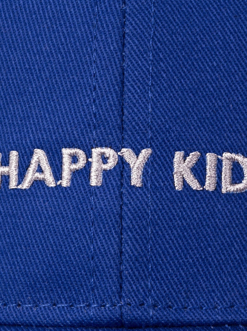 Casquette 100% coton, ajustable, message brodé Happy Kid mixte enfant Isotoner Bleu - Kiabi