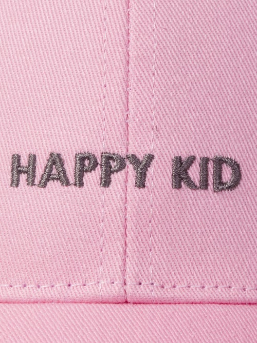 Casquette 100% coton, ajustable, message brodé happy kid mixte enfant Isotoner - Kiabi