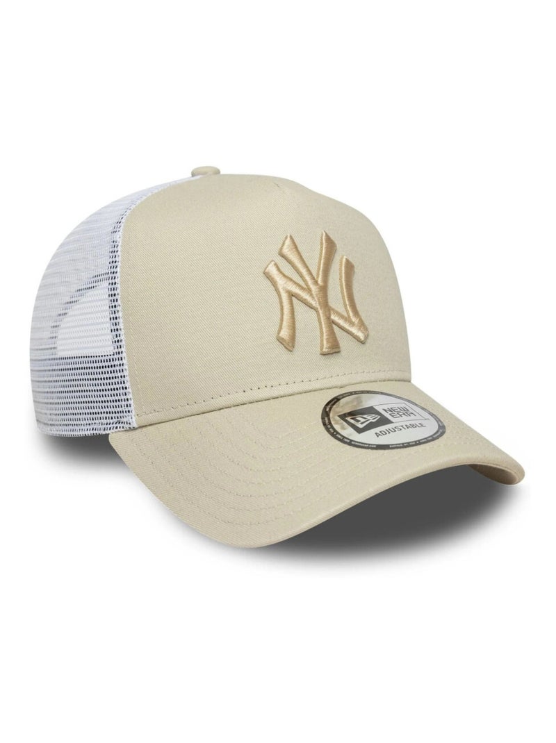 Casquette 9forty E-frame Trucker New York Yankees MLB League Essential Beige Clair Beige - Kiabi