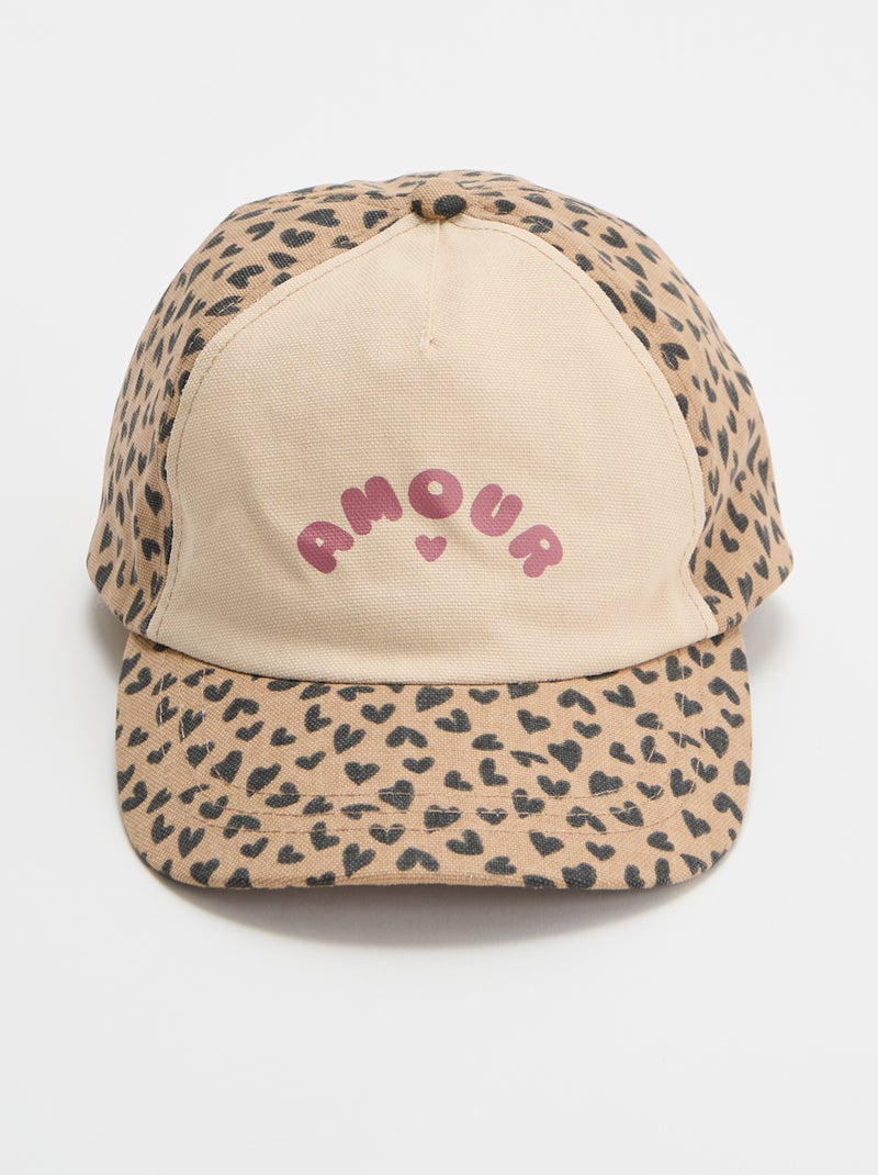 Casquette à motif style baseball Beige - Kiabi