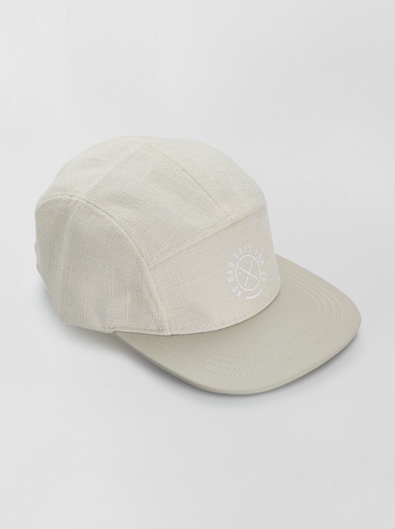 Casquette à visière plate Beige - Kiabi