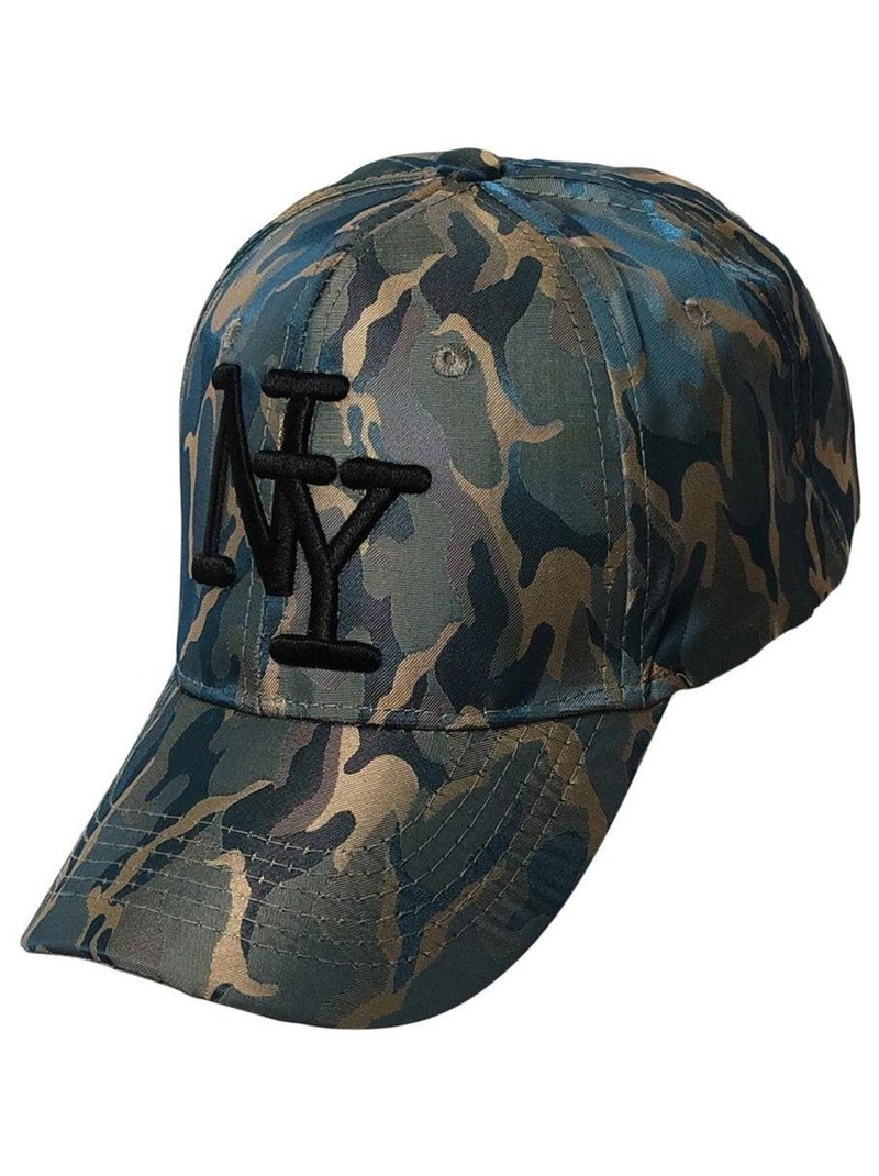 Casquette ADOLIE NY NY Fashion Baseball Bleu turquoise - Kiabi