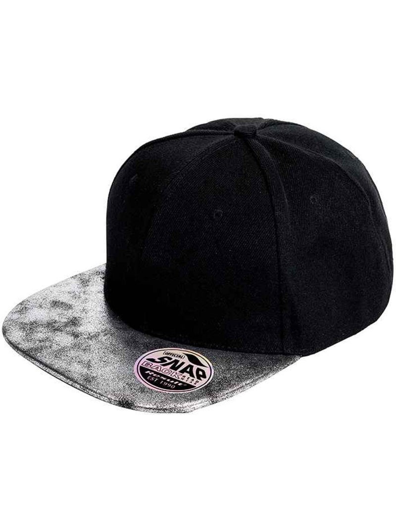Casquette ajustable bronx - result headwear Noir Argenté - Kiabi
