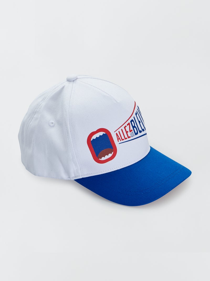 Casquette 'Allez les Bleus' Blanc/bleu - Kiabi