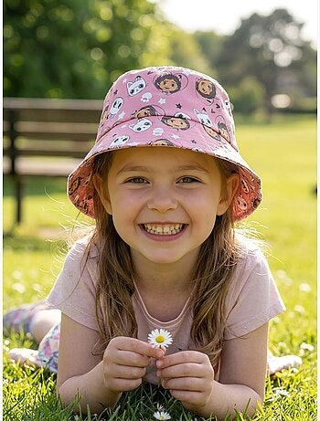 Casquette anti-uv en coton gabby's dollhouse dreamworks