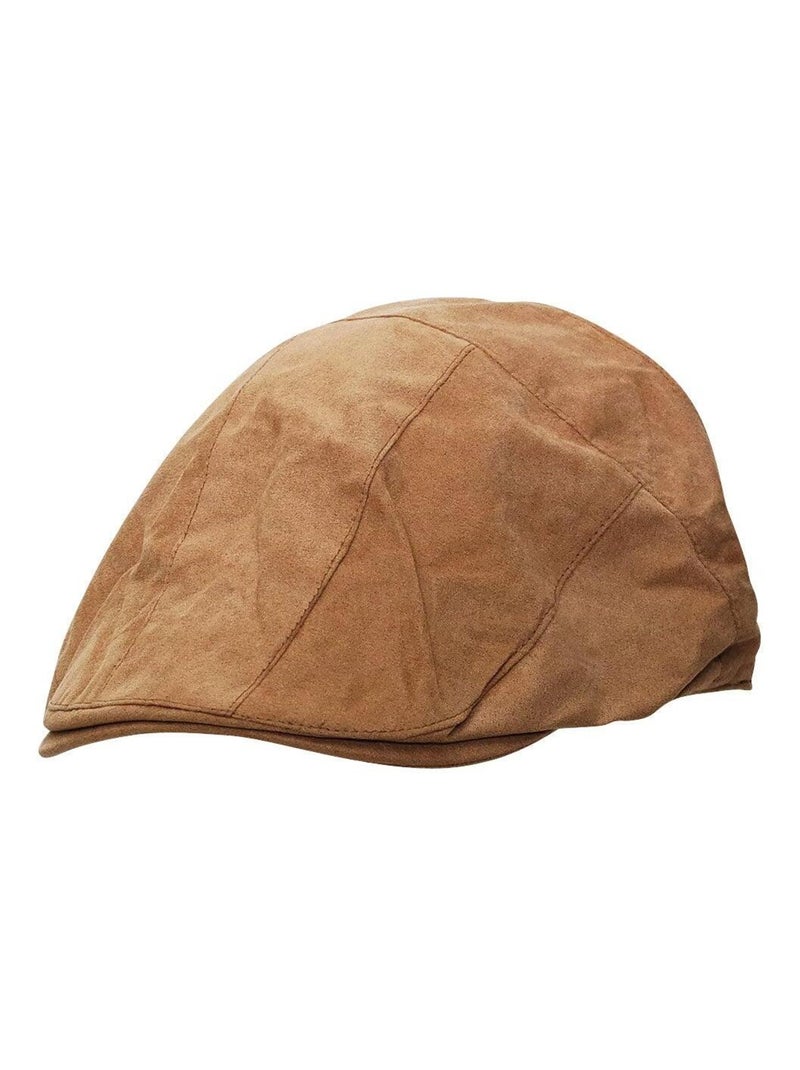 Casquette aspect daim Camel - Kiabi