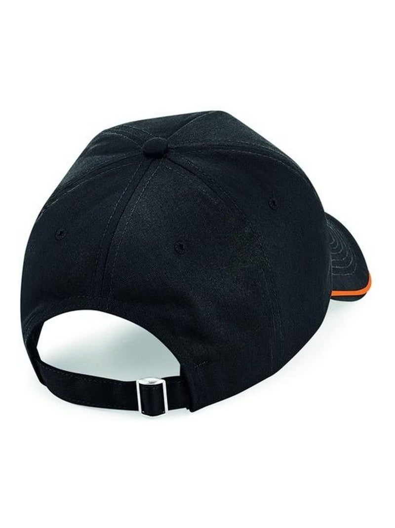 Casquette authentic - beechfield Noir Orange - Kiabi