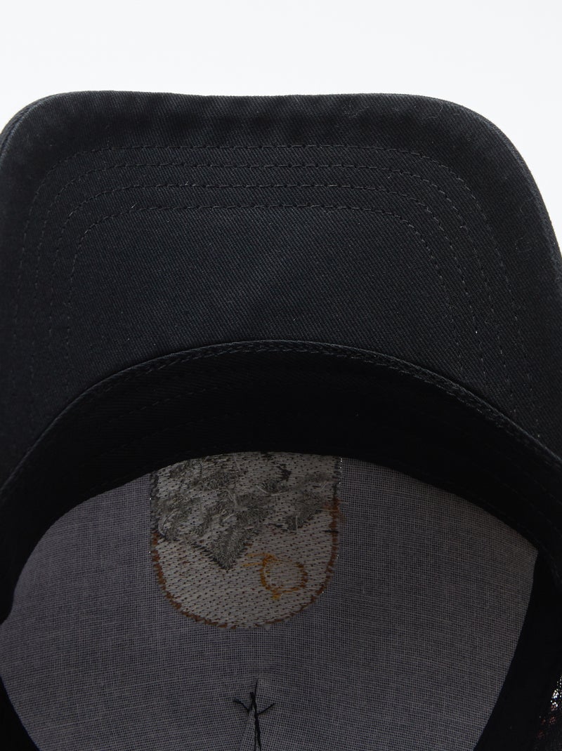 Casquette avec broderie NOIR - Kiabi