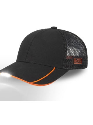 Casquette avec filet Work Homme avec LED Black & Decker