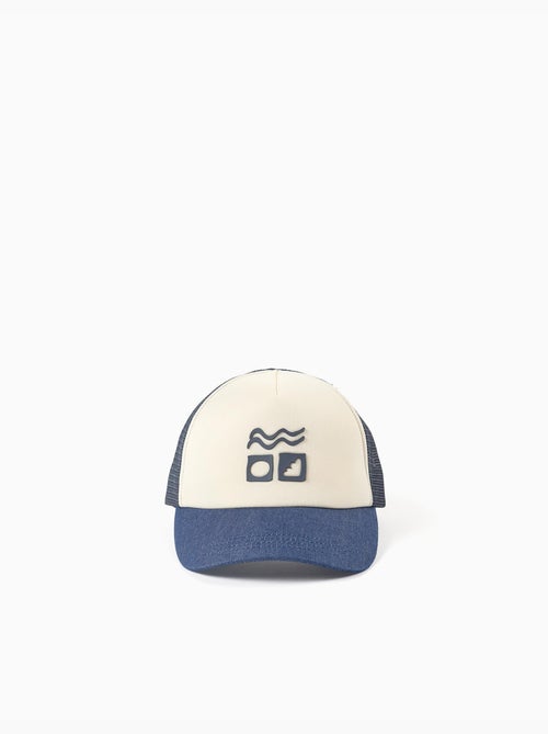 Casquette avec imprimé en relief et maille - Kiabi