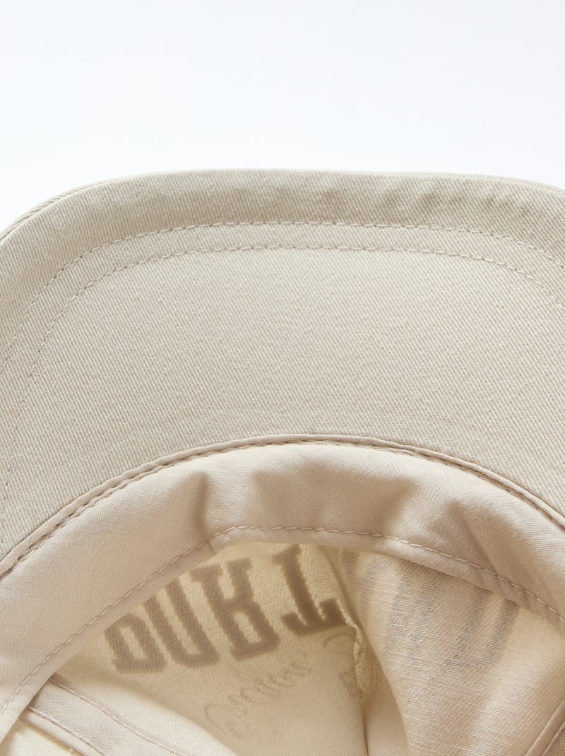 Casquette avec inscription Beige - Kiabi