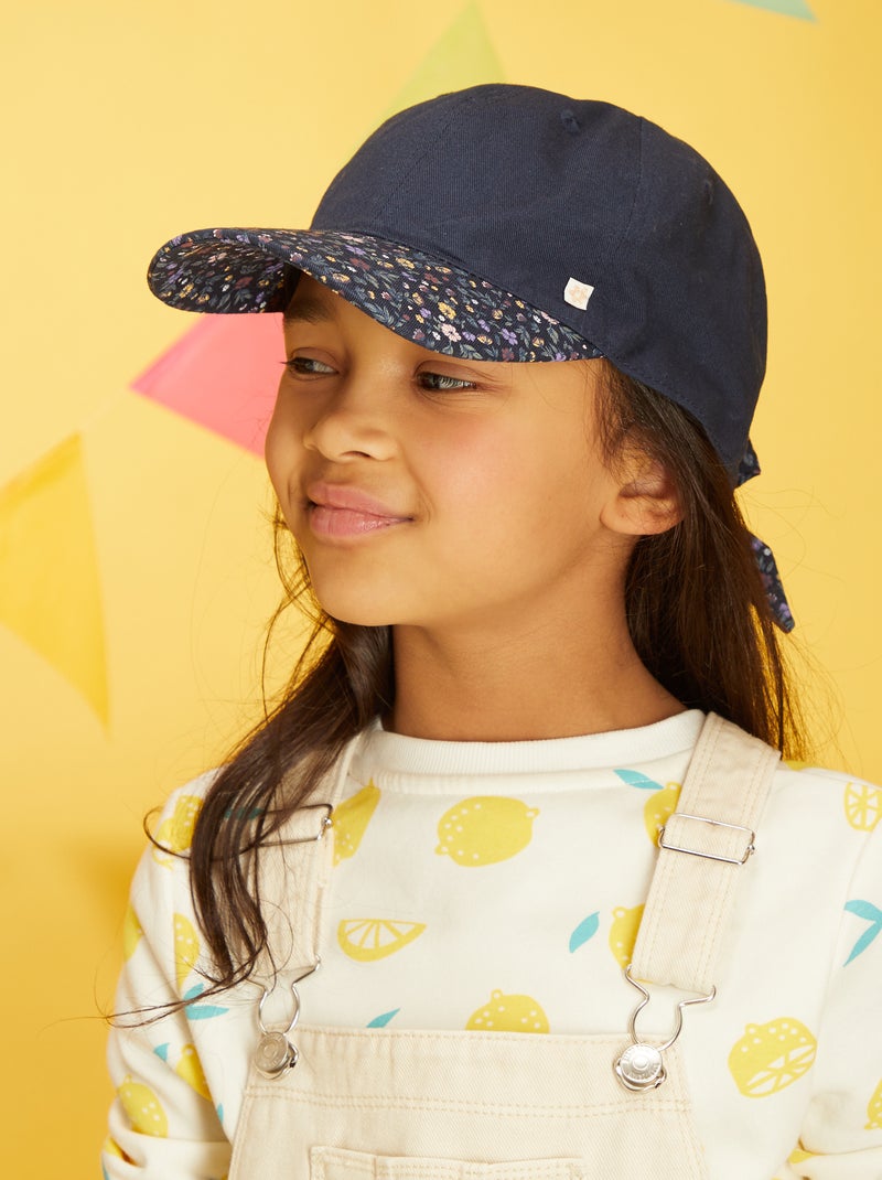 Casquette avec nœud fantaisie bleu noir - Kiabi