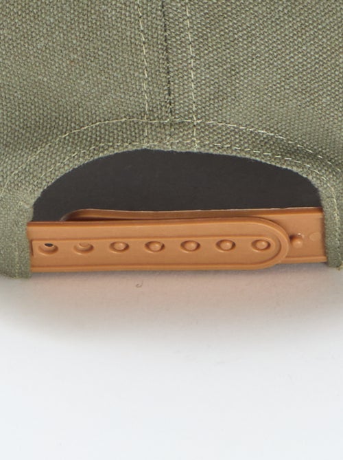 Casquette avec visière en matière côtelée - Kiabi