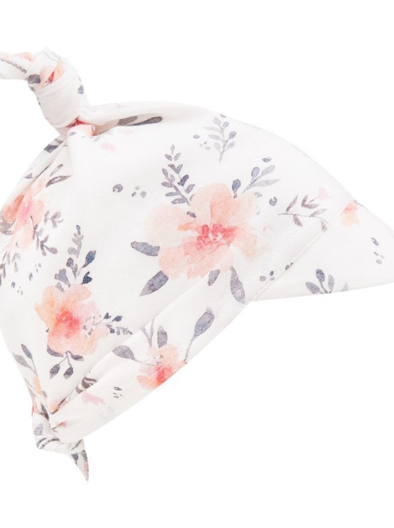 Casquette bandana bébé en bambou, CORAIL Blanc - Kiabi