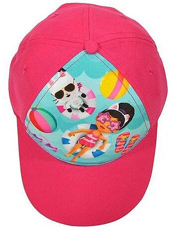 Casquette baseball - disney - gabby's dollhouse - rose - taille 51 cm réglable - 100% polyester