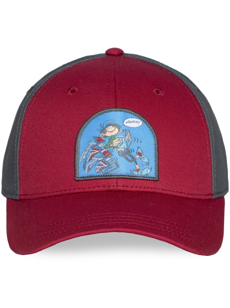 Casquette baseball adulte Gaston Lagaffe Gaston 2 Freegun Rouge - Kiabi