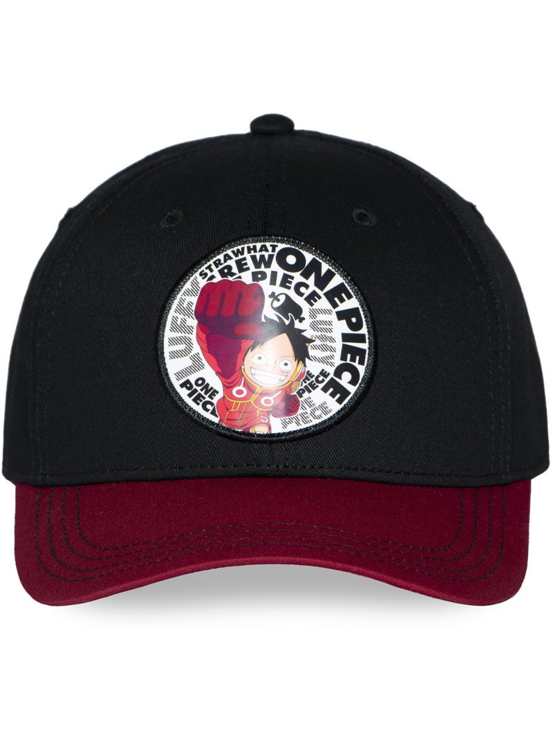 Casquette  Baseball adulte One Piece Luffy Freegun Noir - Kiabi