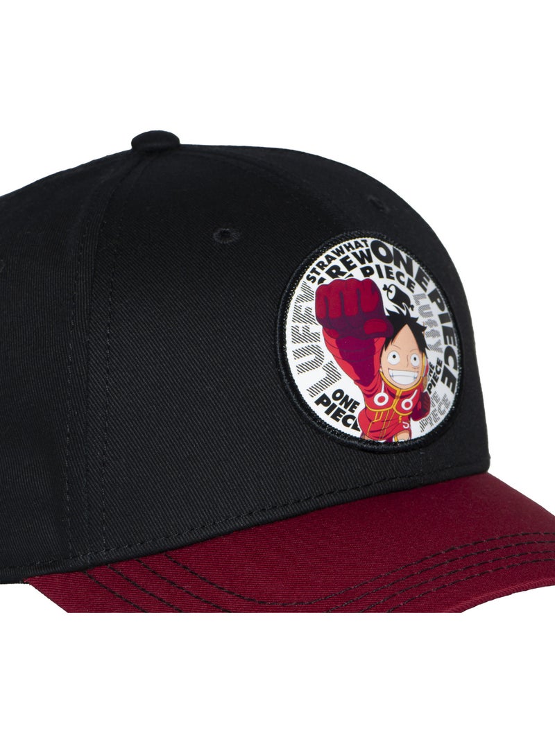Casquette  Baseball adulte One Piece Luffy Freegun Noir - Kiabi