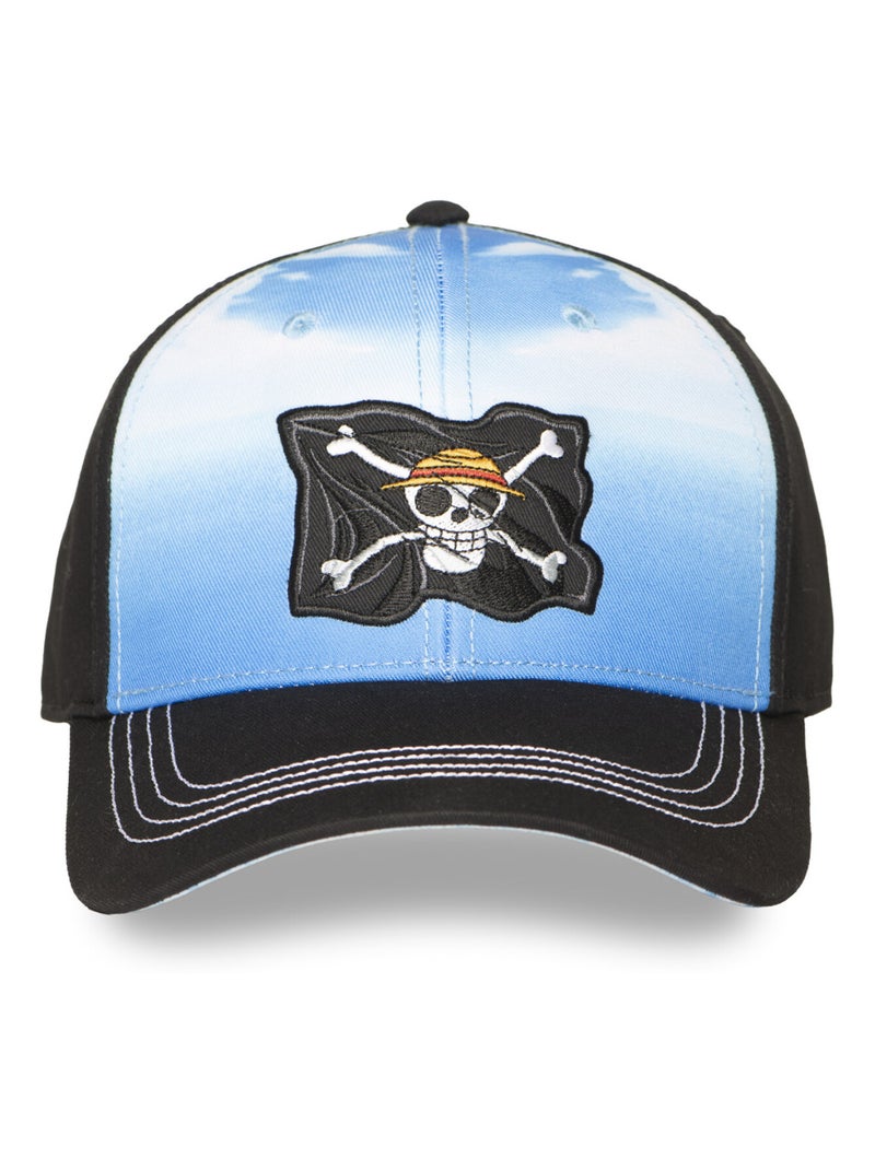Casquette  Baseball adulte One Piece Sunny Freegun Noir Bleu - Kiabi