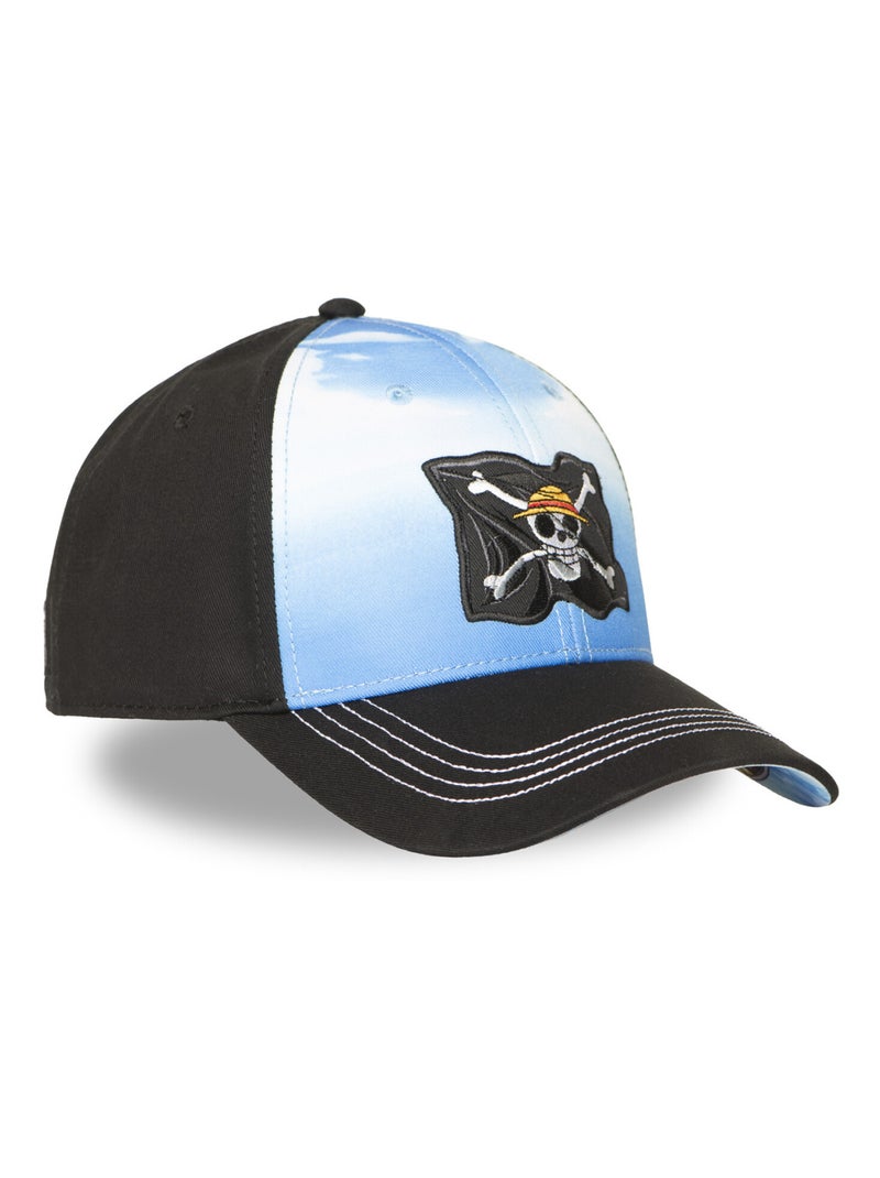 Casquette  Baseball adulte One Piece Sunny Freegun Noir Bleu - Kiabi