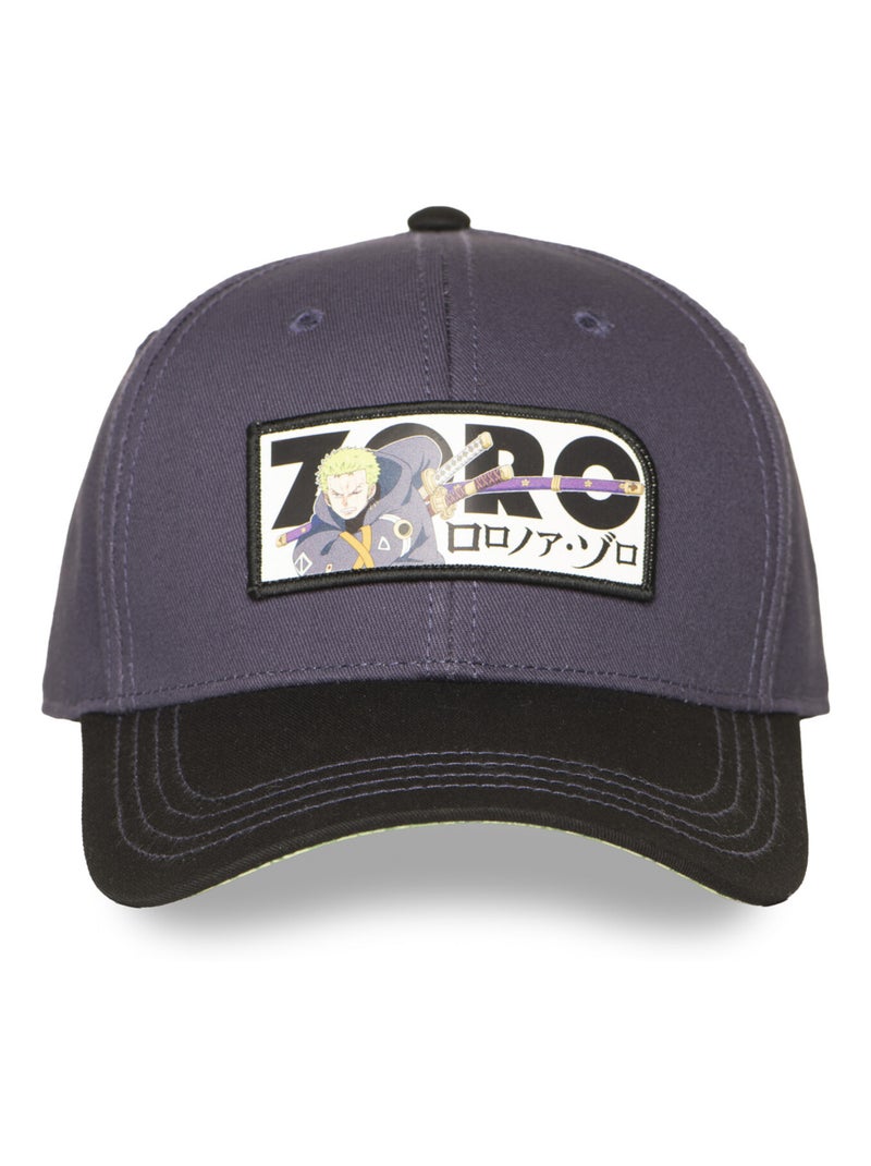 Casquette  Baseball adulte One Piece Zoro Freegun Noir Vert - Kiabi
