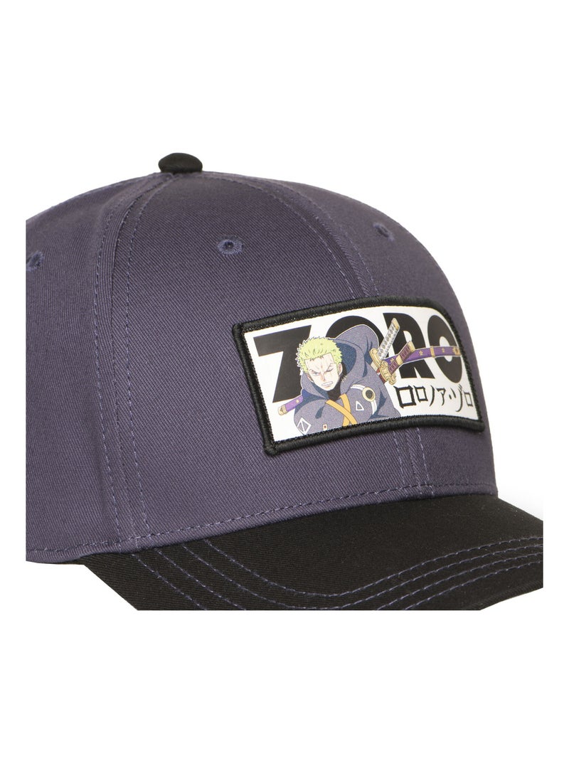 Casquette  Baseball adulte One Piece Zoro Freegun Noir Vert - Kiabi